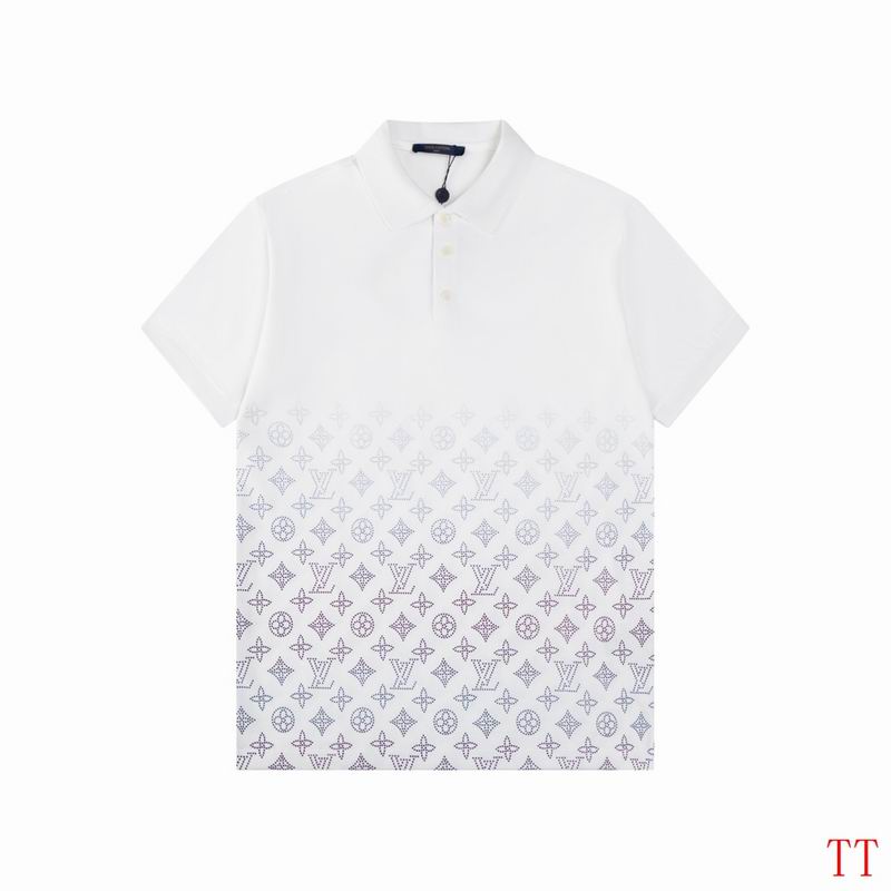 Wholesale High-quality Cheap LV Short Sleeve Lapel Replica Designer T Shirts for sale