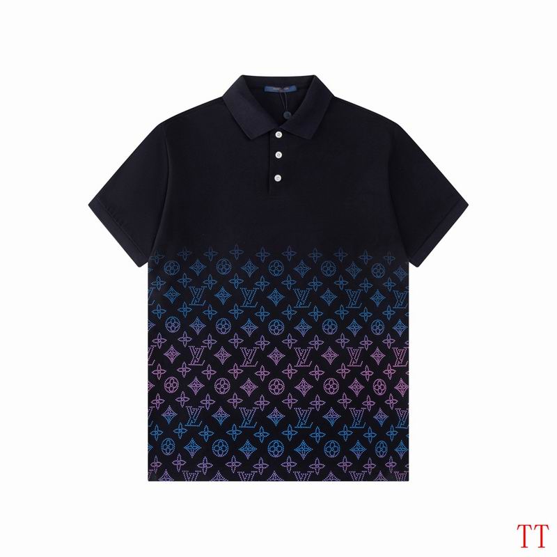 Wholesale High-quality Cheap LV Short Sleeve Lapel Replica Designer T Shirts for sale