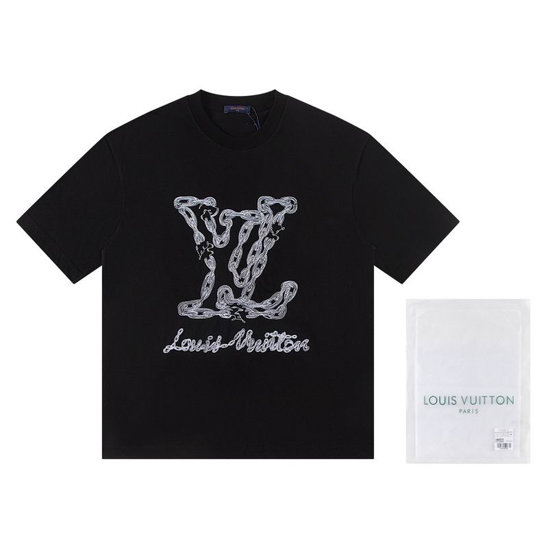 Wholesale High-quality Lv Women's Short Sleeve Crew Neck Replica Designer T-Shirts for sale