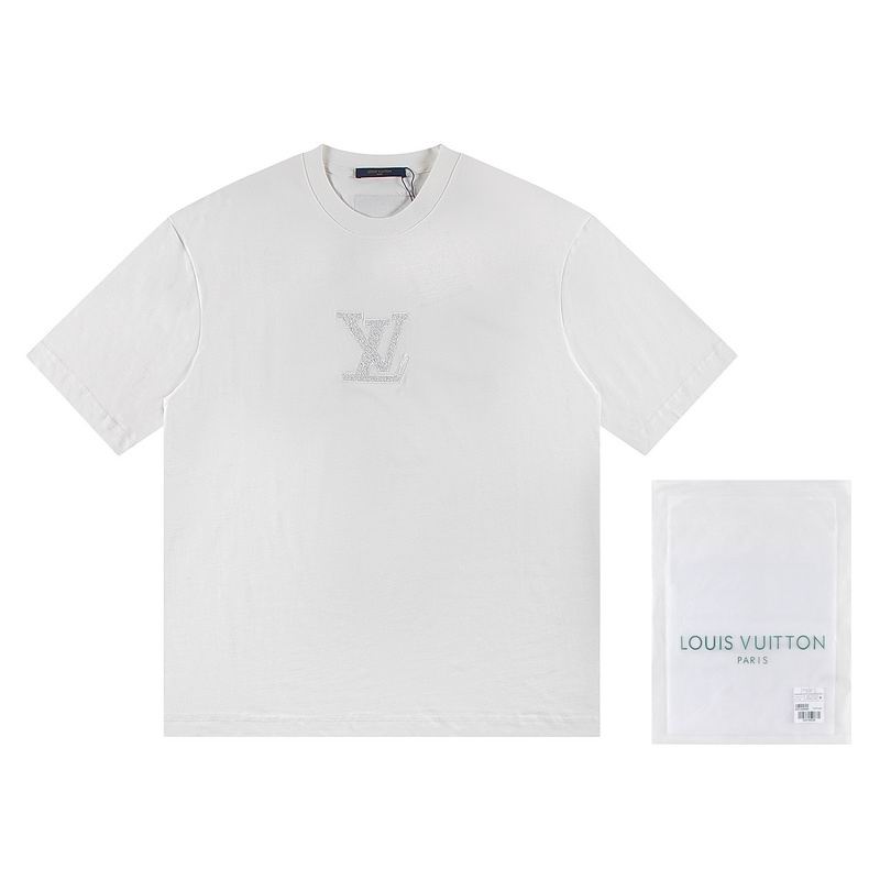 Wholesale High-quality Lv Women's Short Sleeve Crew Neck Replica Designer T-Shirts for sale