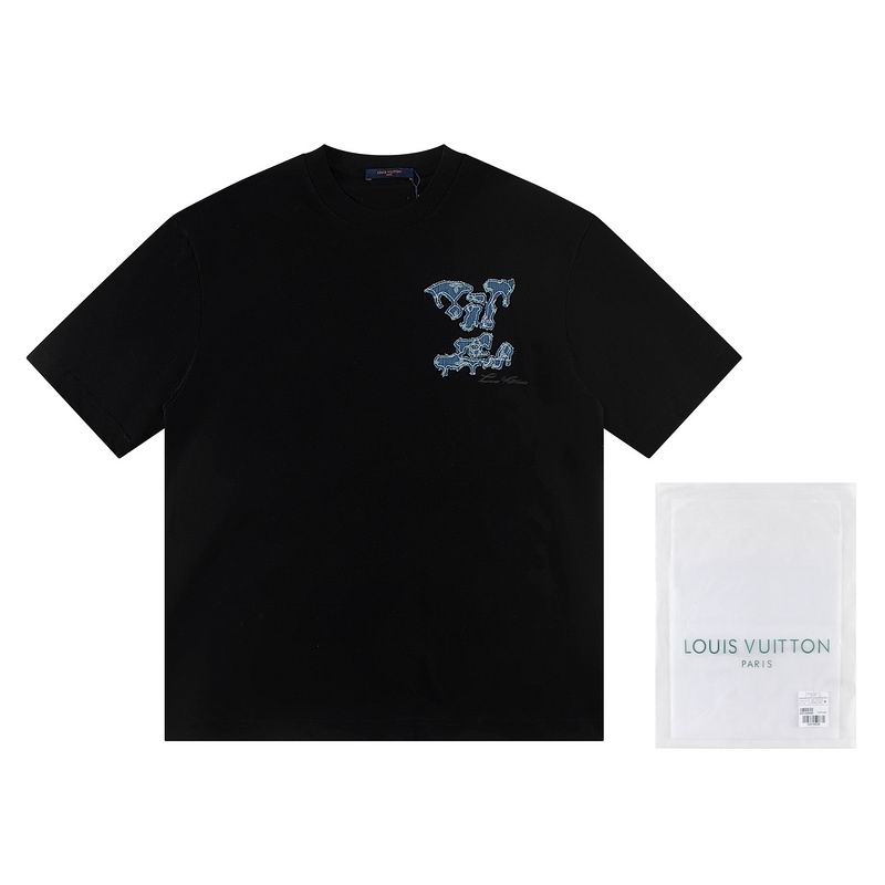 Wholesale High-quality Lv Women's Short Sleeve Crew Neck Replica Designer T-Shirts for sale
