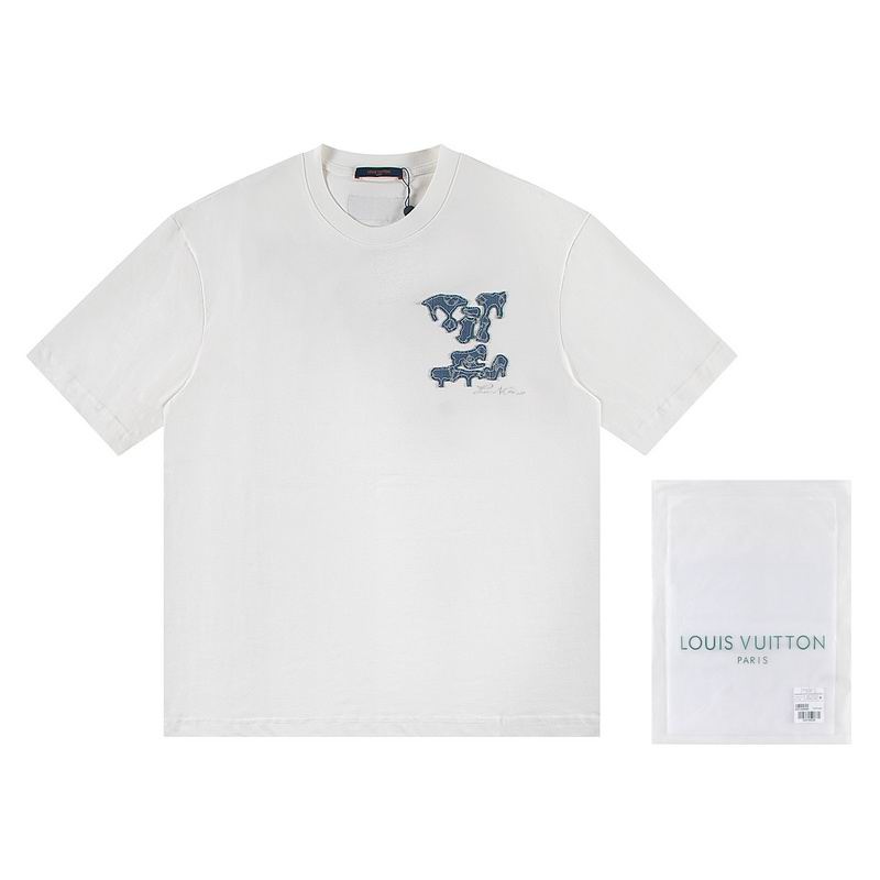 Wholesale High-quality Lv Women's Short Sleeve Crew Neck Replica Designer T-Shirts for sale
