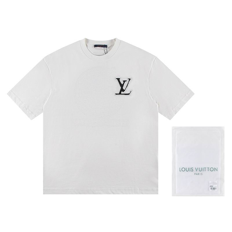 Wholesale High-quality Lv Women's Short Sleeve Crew Neck Replica Designer T-Shirts for sale