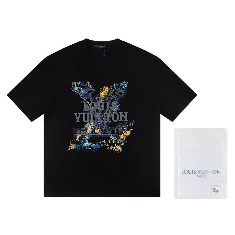 Wholesale High-quality Lv Women's Short Sleeve Crew Neck Replica Designer T-Shirts for sale
