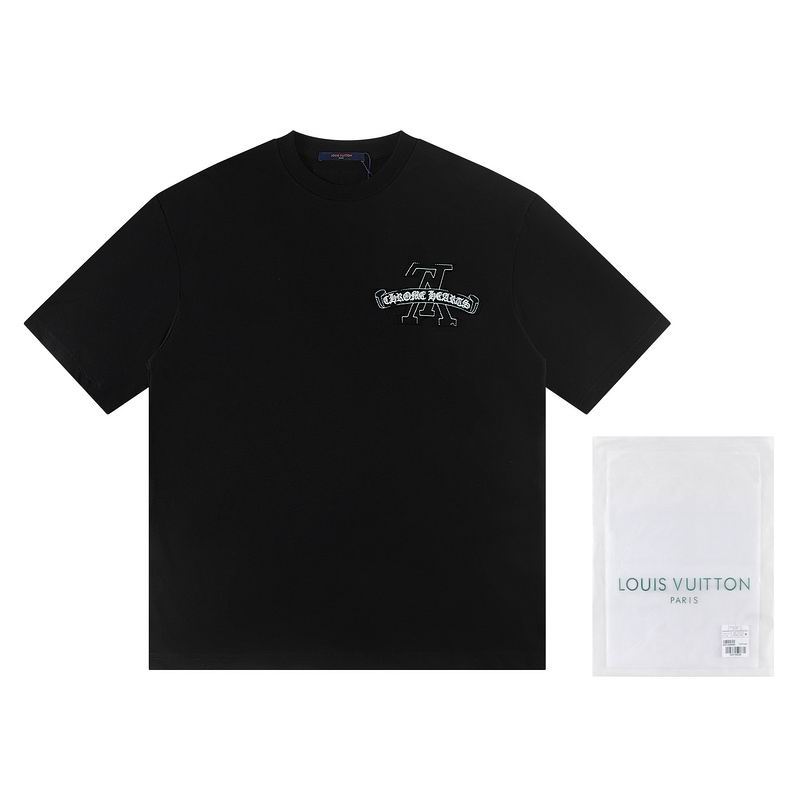 Wholesale High-quality Lv Women's Short Sleeve Crew Neck Replica Designer T-Shirts for sale