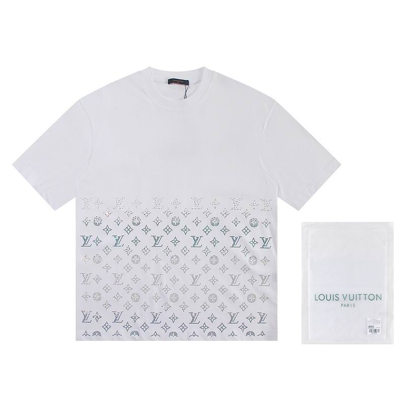 Wholesale High-quality Lv Women's Short Sleeve Crew Neck Replica Designer T-Shirts for sale