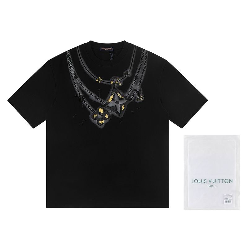 Wholesale High-quality Lv Women's Short Sleeve Crew Neck Replica Designer T-Shirts for sale