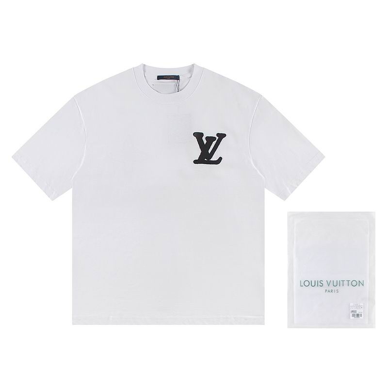 Wholesale High-quality Lv Women's Short Sleeve Crew Neck Replica Designer T-Shirts for sale