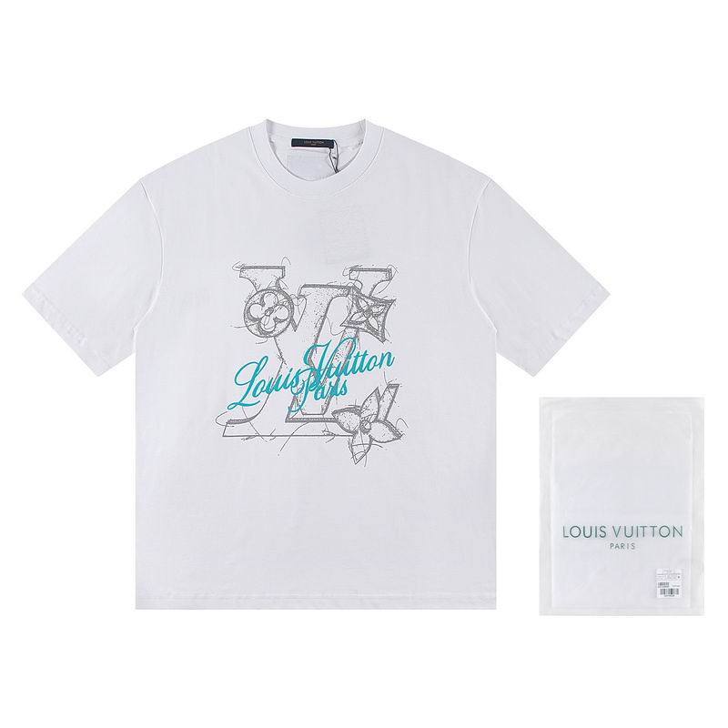 Wholesale High-quality Lv Women's Short Sleeve Crew Neck Replica Designer T-Shirts for sale