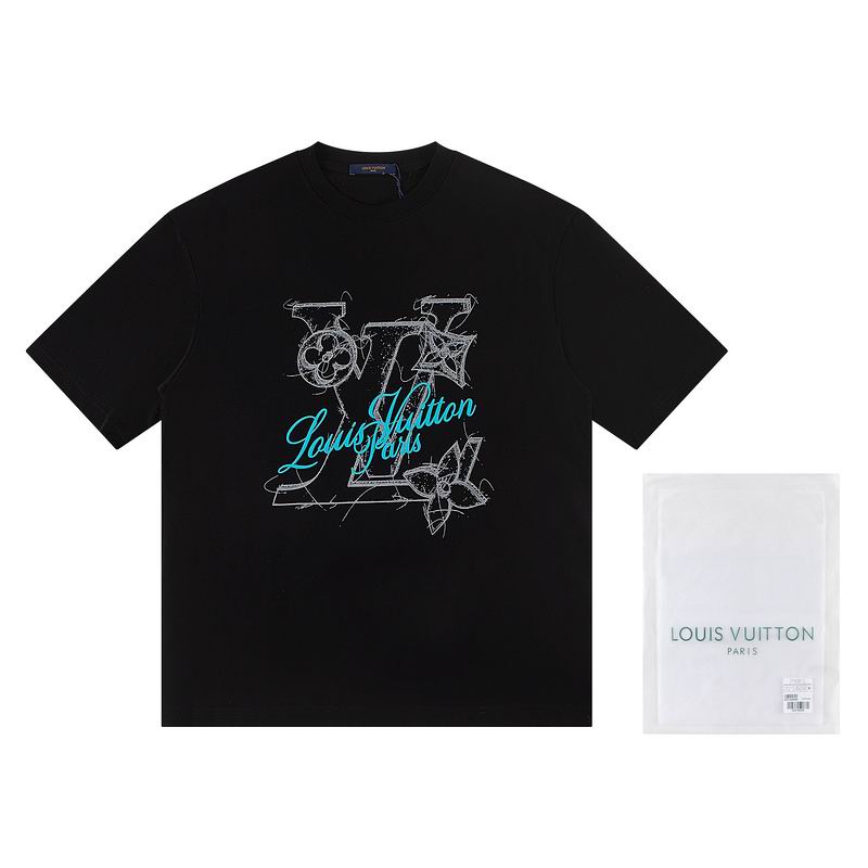 Wholesale High-quality Lv Women's Short Sleeve Crew Neck Replica Designer T-Shirts for sale