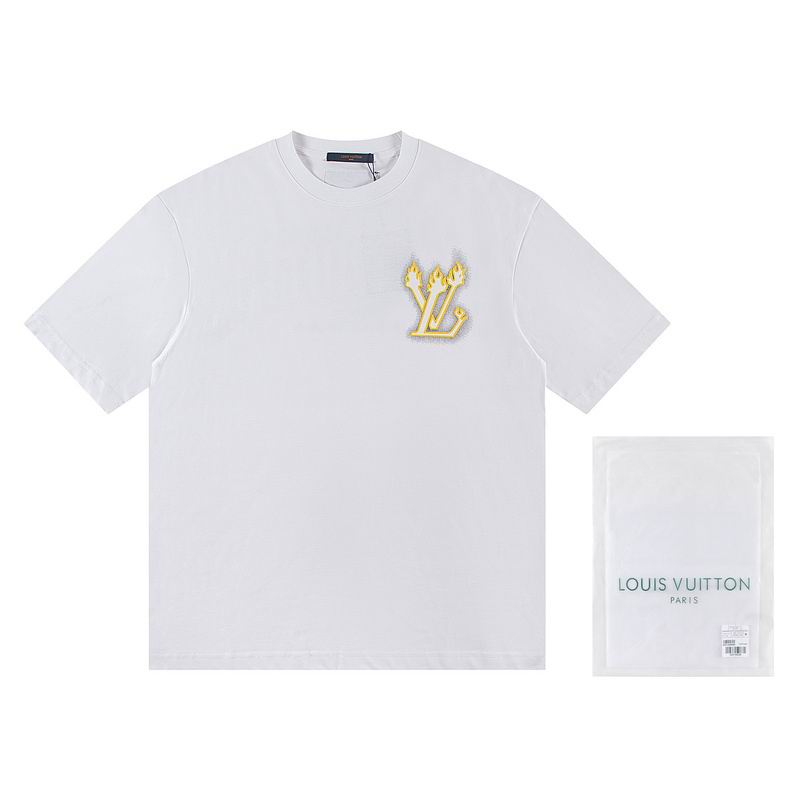 Wholesale High-quality Lv Women's Short Sleeve Crew Neck Replica Designer T-Shirts for sale