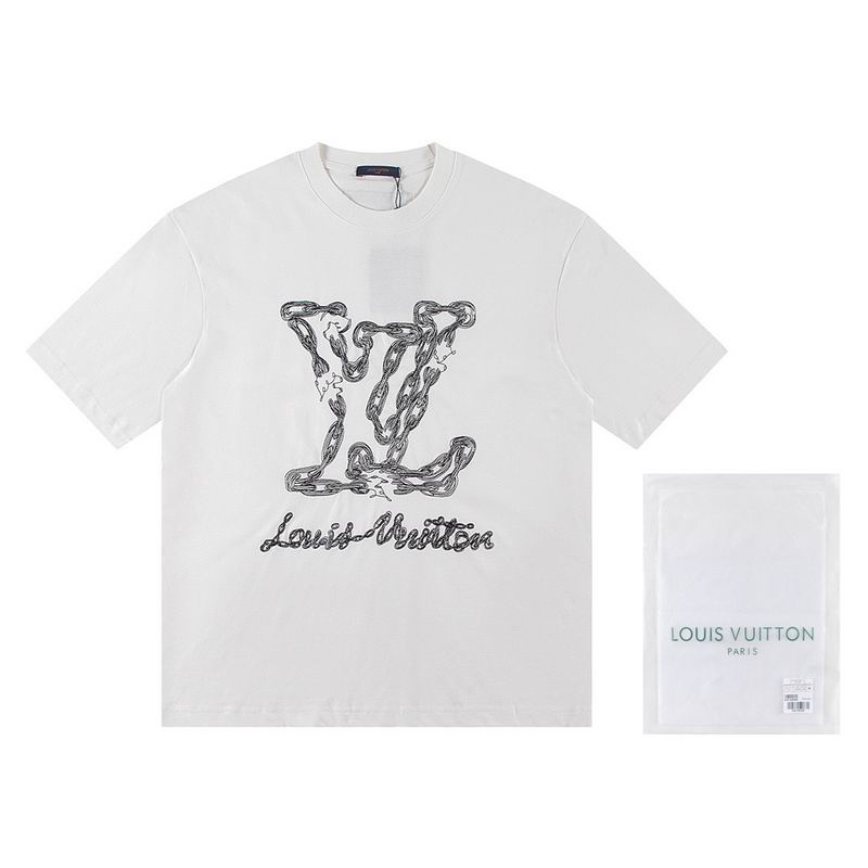 Wholesale High-quality Lv Women's Short Sleeve Crew Neck Replica Designer T-Shirts for sale