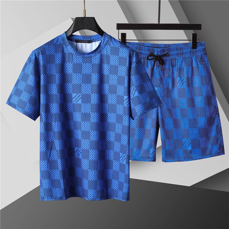 Wholesale Cheap High Quality LV Short Sleeve Designer Tracksuits for Sale