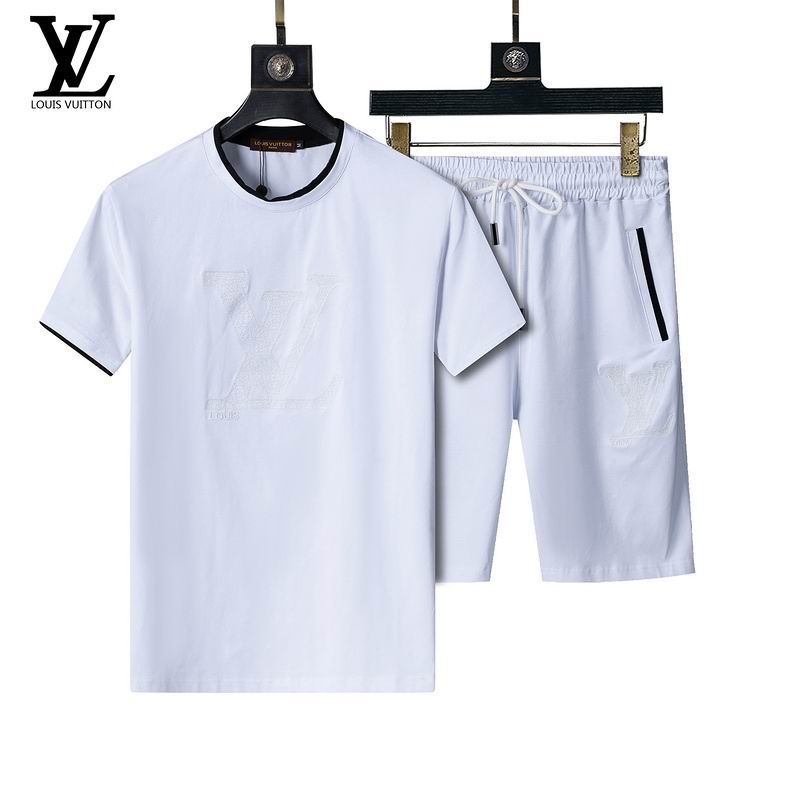 Wholesale Cheap High Quality LV Short Sleeve Designer Tracksuits for Sale