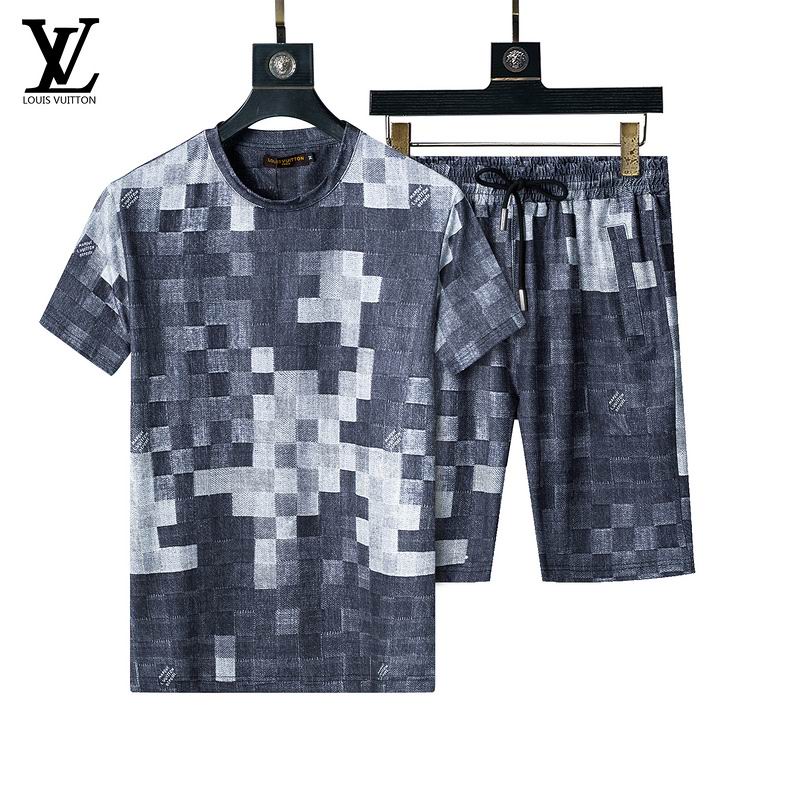 Wholesale Cheap High Quality LV Short Sleeve Designer Tracksuits for Sale