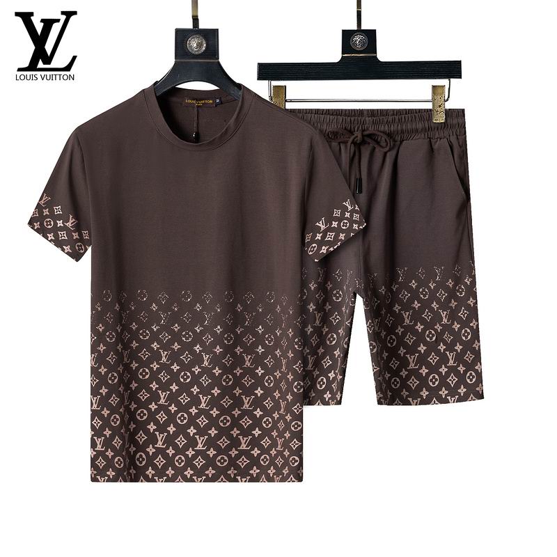 Wholesale Cheap High Quality LV Short Sleeve Designer Tracksuits for Sale