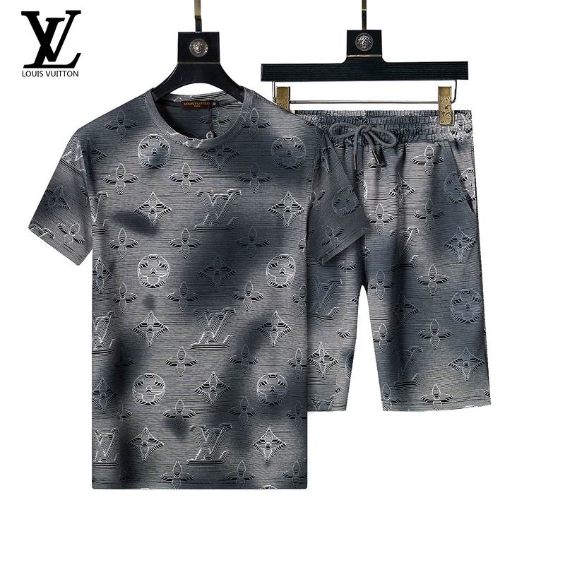 Wholesale Cheap High Quality LV Short Sleeve Designer Tracksuits for Sale