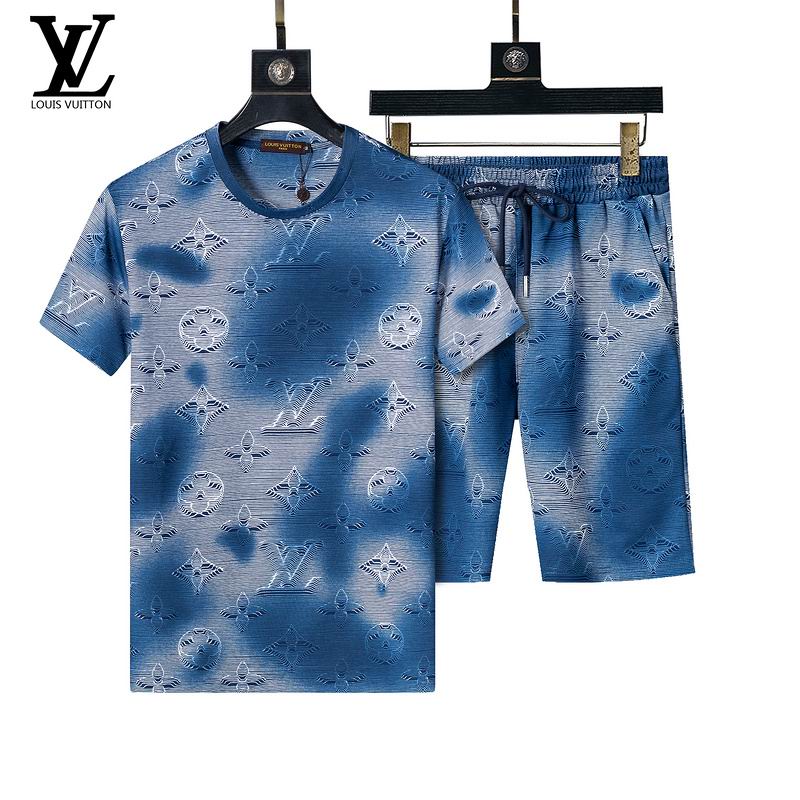 Wholesale Cheap High Quality LV Short Sleeve Designer Tracksuits for Sale