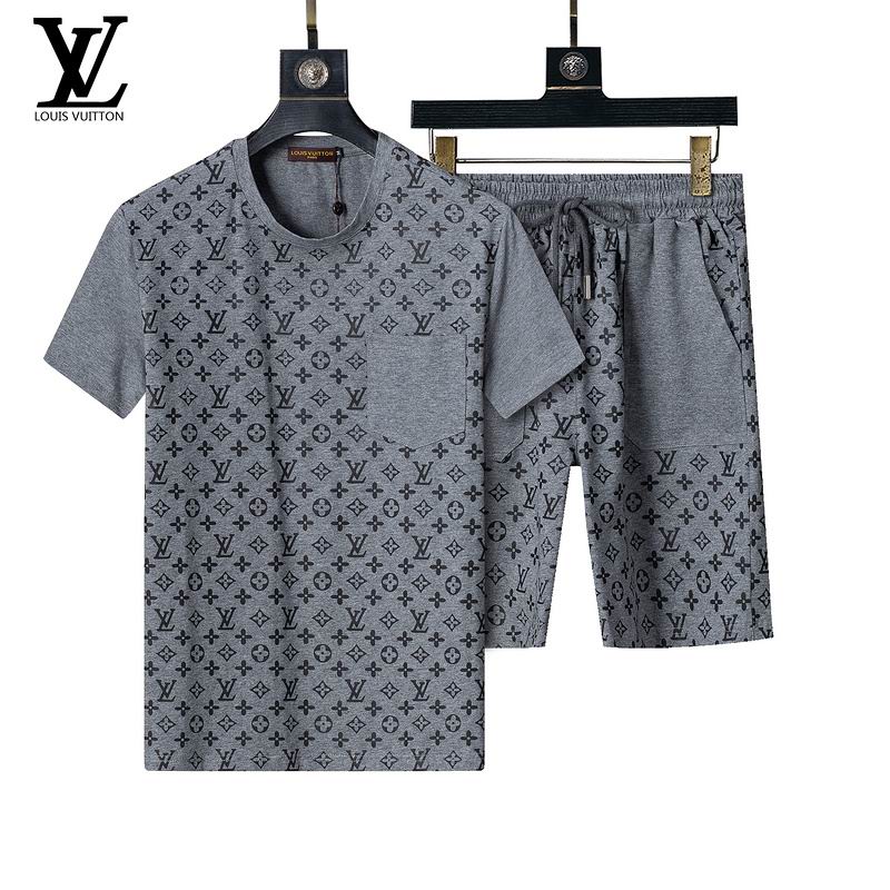 Wholesale Cheap High Quality LV Short Sleeve Designer Tracksuits for Sale