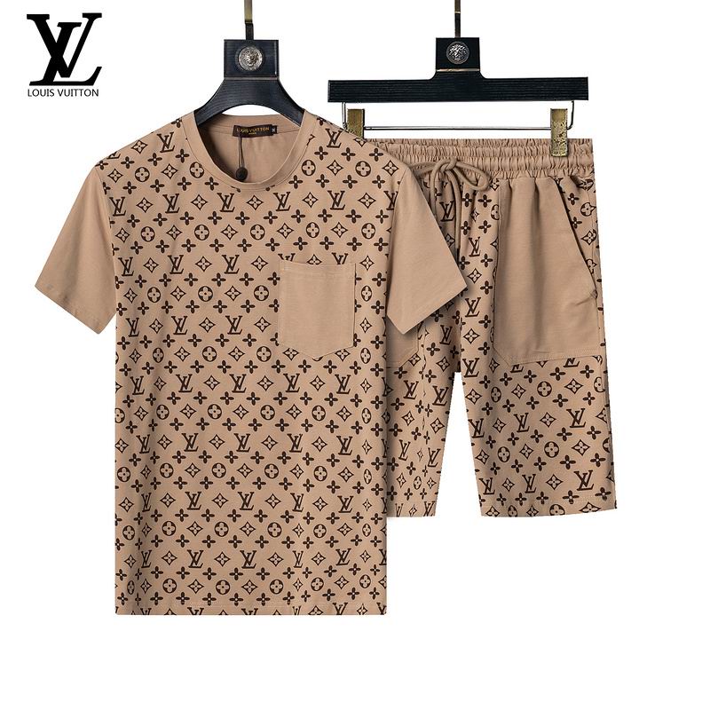 Wholesale Cheap High Quality LV Short Sleeve Designer Tracksuits for Sale