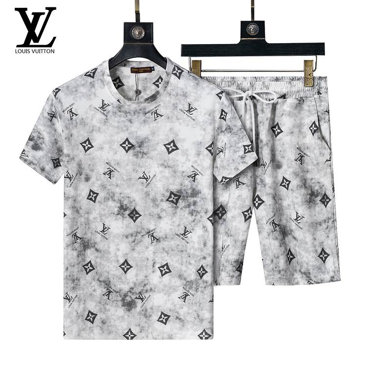 Wholesale Cheap High Quality LV Short Sleeve Designer Tracksuits for Sale