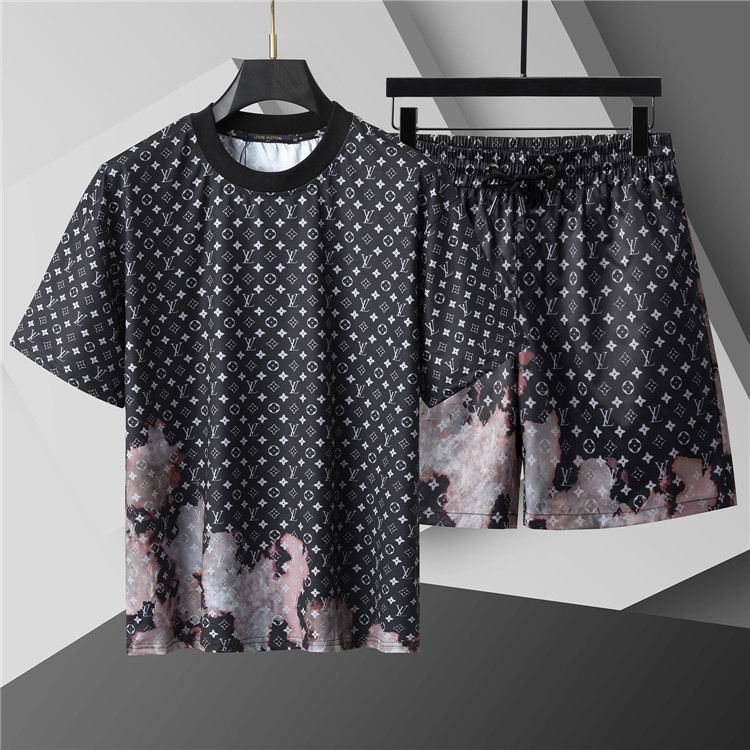 Wholesale Cheap High Quality LV Short Sleeve Designer Tracksuits for Sale