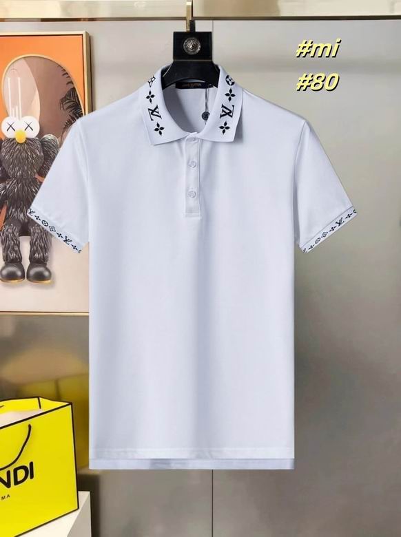 Wholesale High-quality LV Short Sleeve Lapel men's T-Shirts for sale