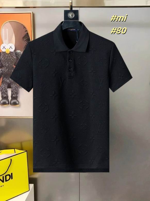 Wholesale High-quality LV Short Sleeve Lapel men's T-Shirts for sale