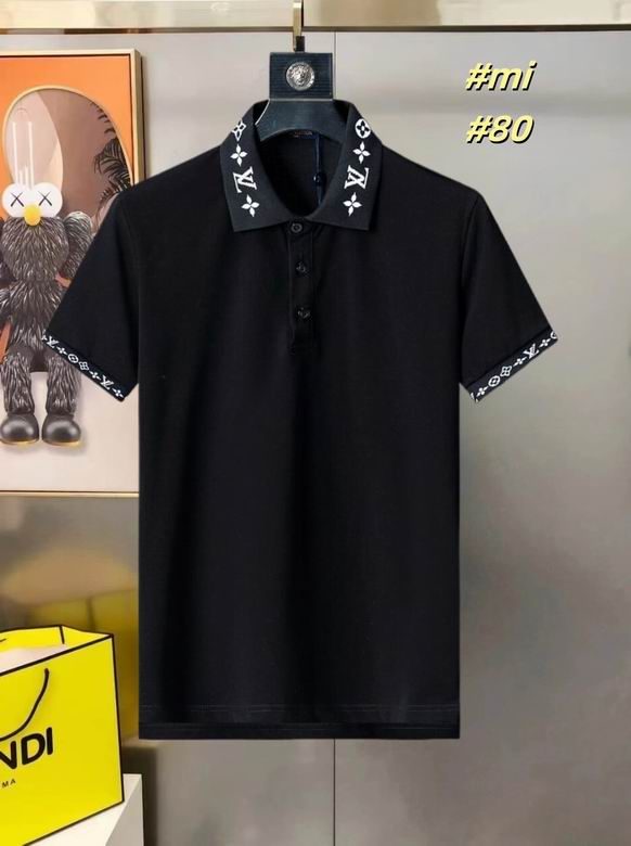 Wholesale High-quality LV Short Sleeve Lapel men's T-Shirts for sale