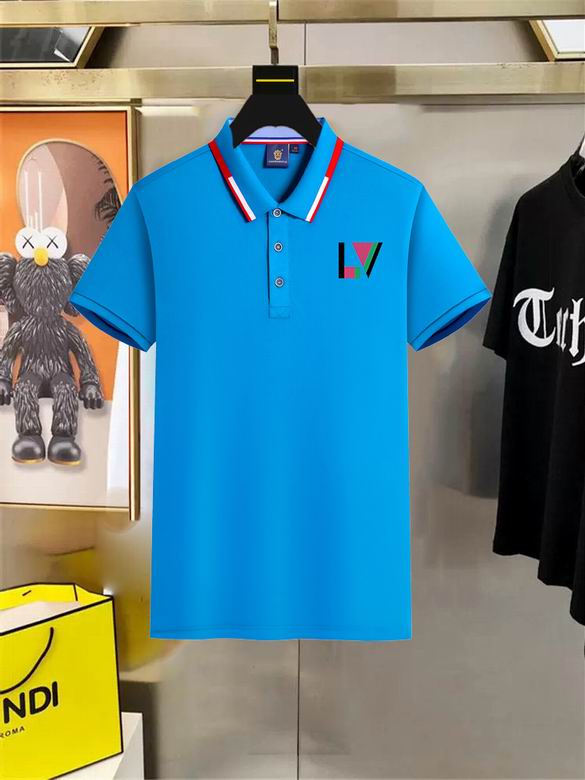Wholesale High-quality Cheap LV Short Sleeve Lapel men's T-Shirts for sale