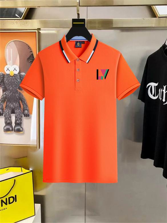 Wholesale High-quality Cheap LV Short Sleeve Lapel men's T-Shirts for sale