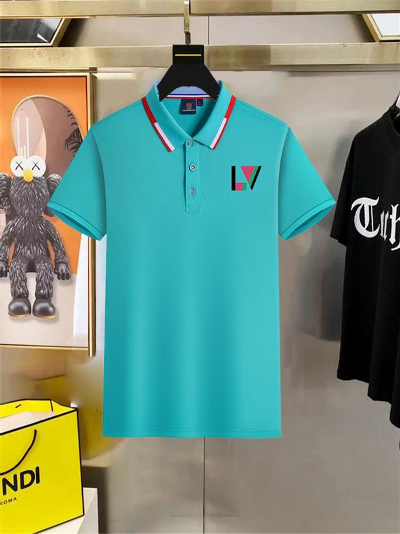 Wholesale High-quality Cheap LV Short Sleeve Lapel men's T-Shirts for sale