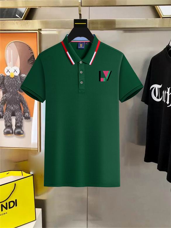 Wholesale High-quality Cheap LV Short Sleeve Lapel men's T-Shirts for sale