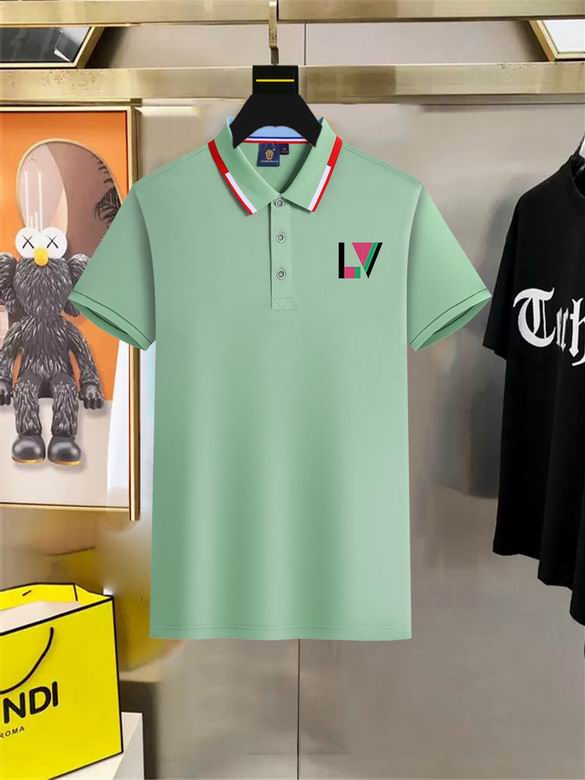Wholesale High-quality Cheap LV Short Sleeve Lapel men's T-Shirts for sale