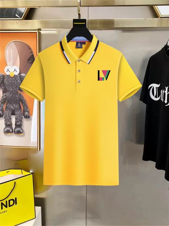 Wholesale High-quality Cheap LV Short Sleeve Lapel men's T-Shirts for sale