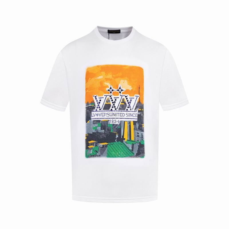 Wholesale High-quality Fashion Louis Vuitton Short Sleeve Replica T Shirts for sale
