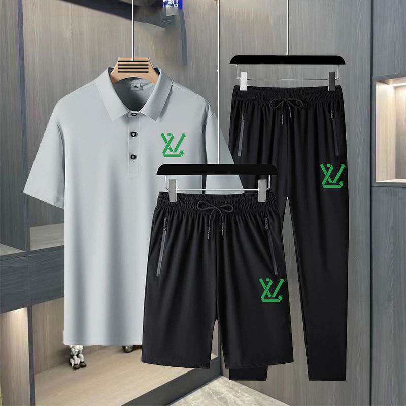 Wholesale High-quality LV Short Sleeve Replica Designer Tracksuits for sale