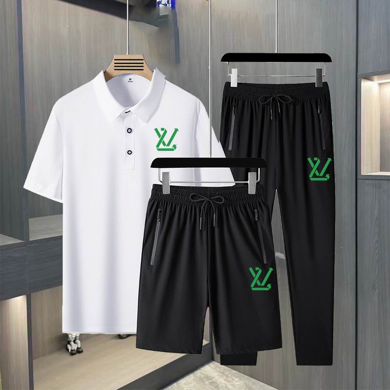 Wholesale High-quality LV Short Sleeve Replica Designer Tracksuits for sale