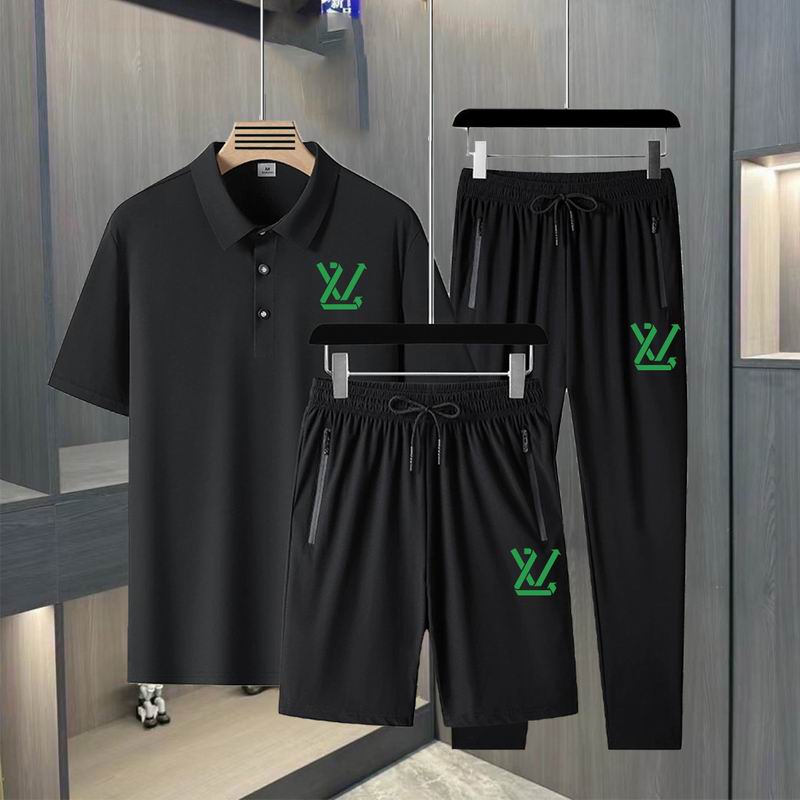 Wholesale High-quality LV Short Sleeve Replica Designer Tracksuits for sale