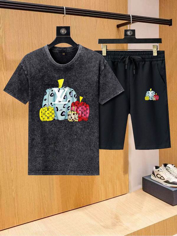 Wholesale High-quality LV Short Sleeve Replica Designer Tracksuits for sale