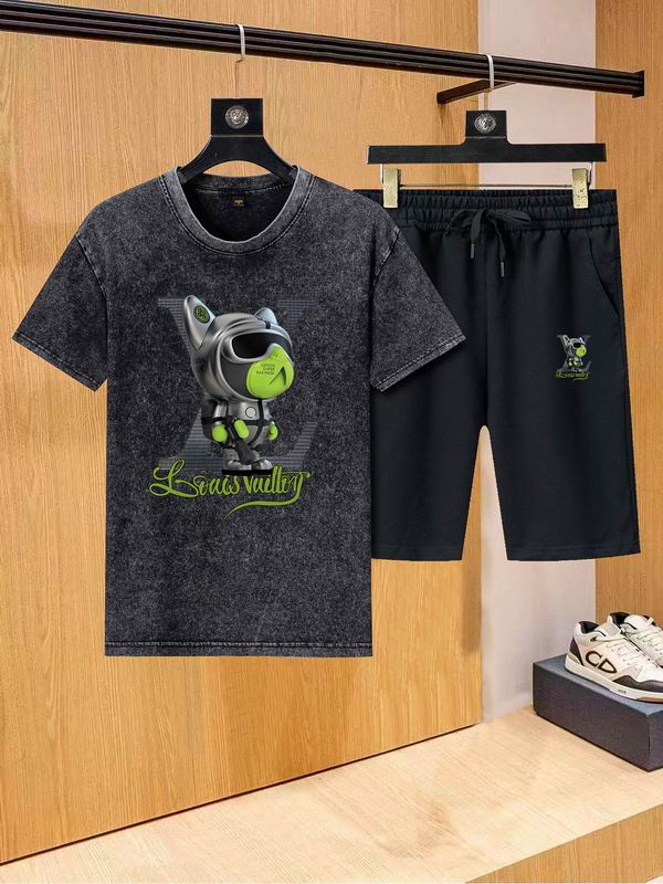 Wholesale High-quality LV Short Sleeve Replica Designer Tracksuits for sale