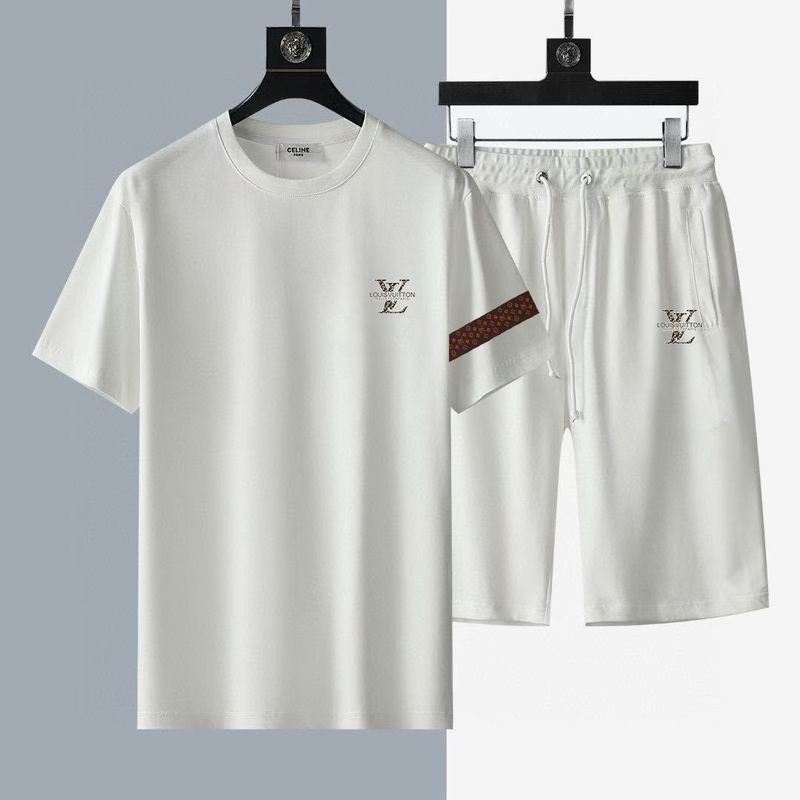 Wholesale High-quality LV Short Sleeve Replica Designer Tracksuits for sale