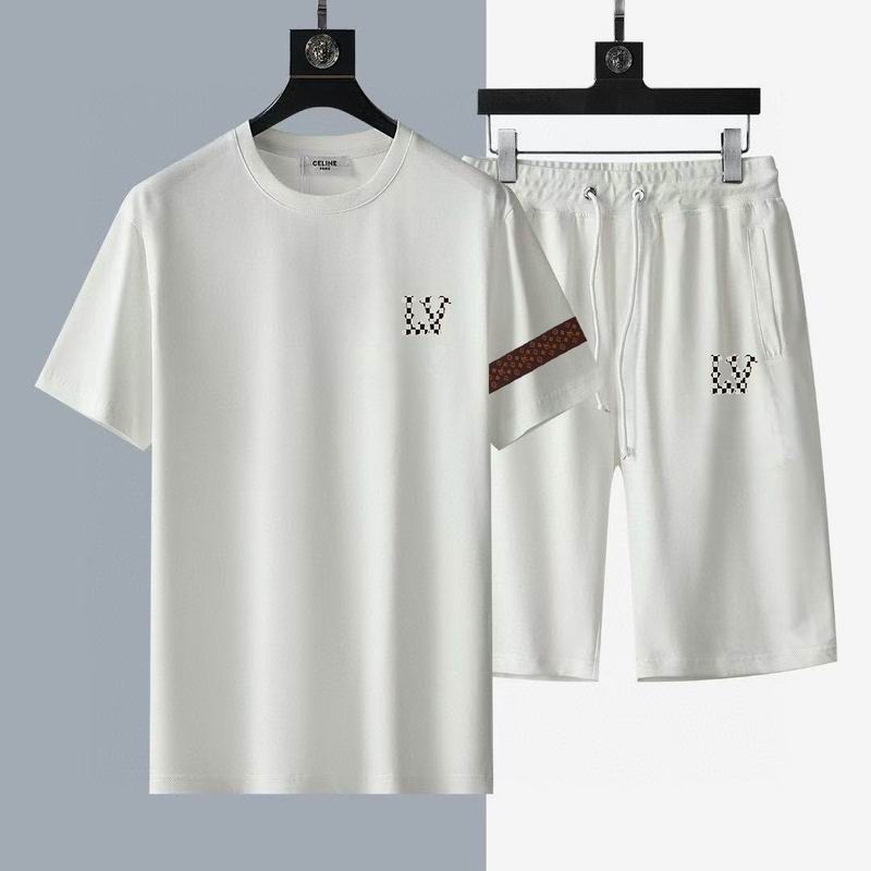 Wholesale High-quality LV Short Sleeve Replica Designer Tracksuits for sale