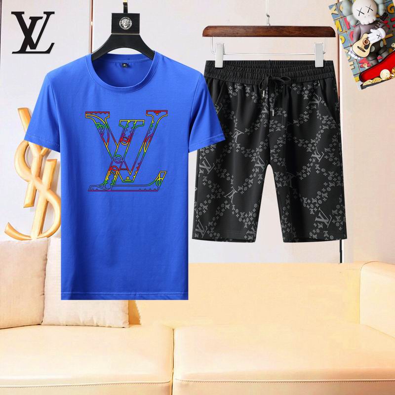 Wholesale High-quality Cheap LV men's Short Sleeve Designer Tracksuits for sale