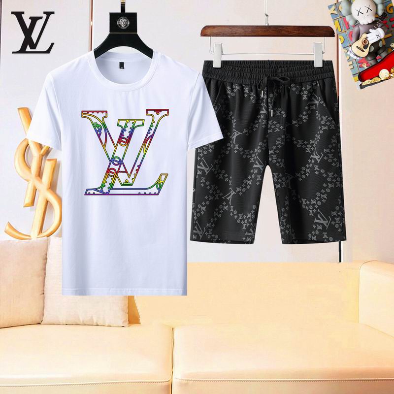 Wholesale High-quality Cheap LV men's Short Sleeve Designer Tracksuits for sale