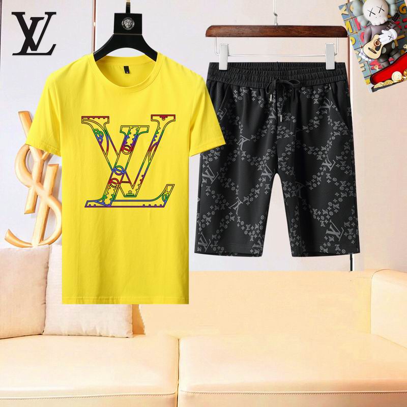 Wholesale High-quality Cheap LV men's Short Sleeve Designer Tracksuits for sale