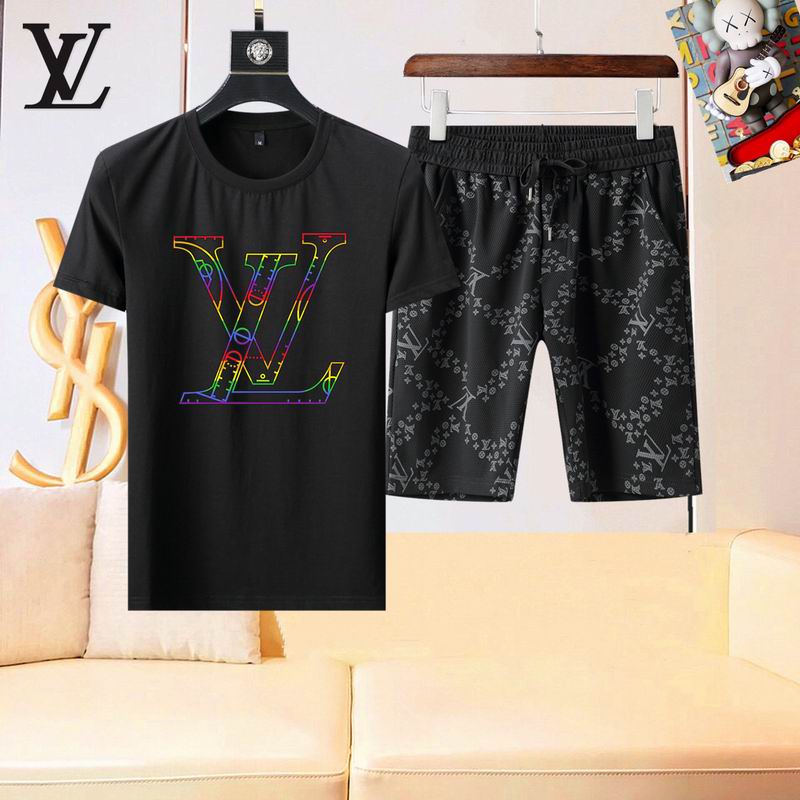 Wholesale High-quality Cheap LV men's Short Sleeve Designer Tracksuits for sale