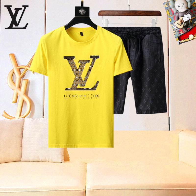 Wholesale High-quality Cheap LV men's Short Sleeve Designer Tracksuits for sale