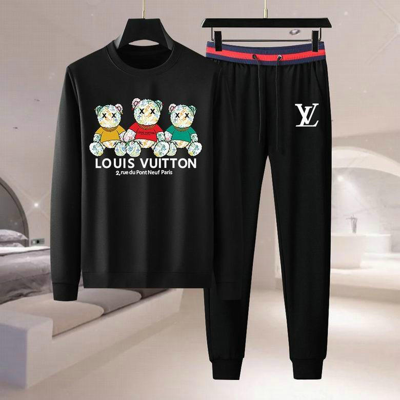 Wholesale Cheap Louis Vuitton Long Sleeve men Tracksuits for Sale