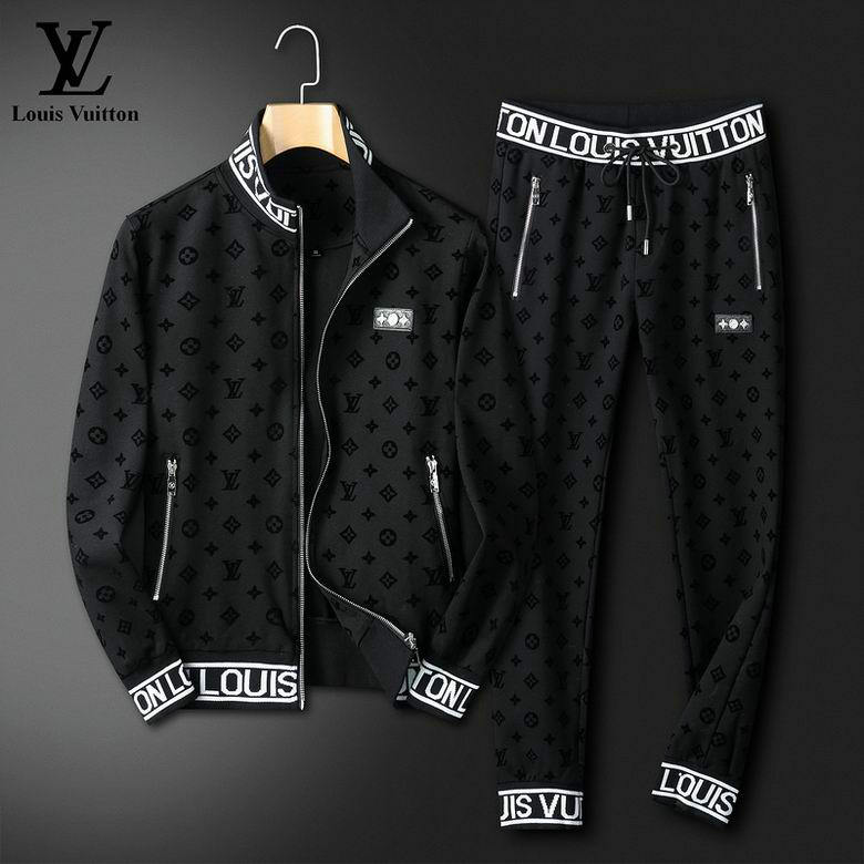 Wholesale Cheap Louis Vuitton Long Sleeve men Tracksuits for Sale